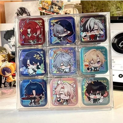 适配崩坏星穹铁道正方形吧唧展示架徽章展示小食量吃谷美人收纳架