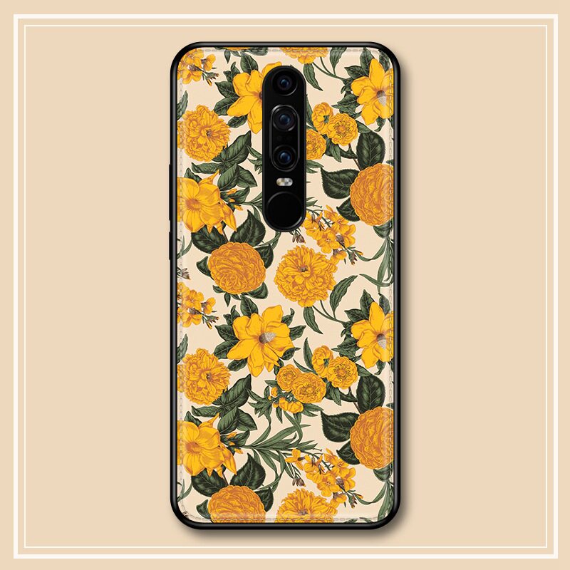 适用于法式复古花朵华为mateRS手机壳NEO-AL00欧美大牌皮纹壳mate RS保时捷版保护套防摔奢华女款