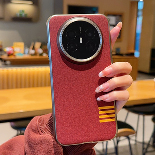 适用于华为Mate70Air手机壳新款 电镀钛灰边mate60pro复古风奢侈亚麻布纹mate70pro皮质保护套mate80pro英伦风