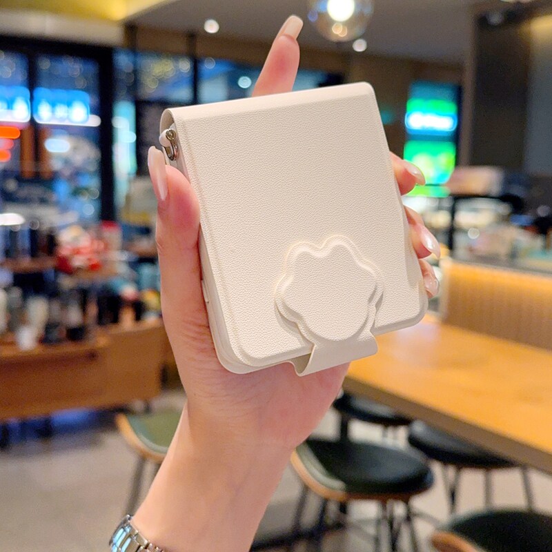 适用于三星Z Flip7 FE手机壳新款三星zflip6包中轴全包笔记本高级三星ZFlip7FE折叠屏手提珍珠手链小爪防摔