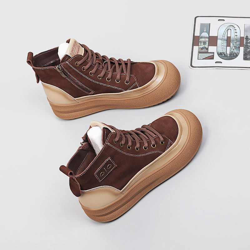 时尚大码女鞋41一43冬季2025新款休闲简约棉鞋舒适特大号加绒板鞋