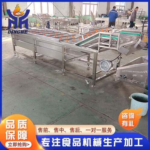 供应叶清类蔬菜洗线 果设备气泡清QIR洗蔬机苹果 清洗线