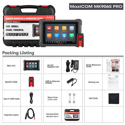 Autel MaxiCOM MK906S PRO Diagnostic Scanner with ECU Coding
