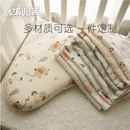 婴儿枕套硅胶儿童新生儿35*58月牙N3N5枕头套纯棉竹棉A类透气定制