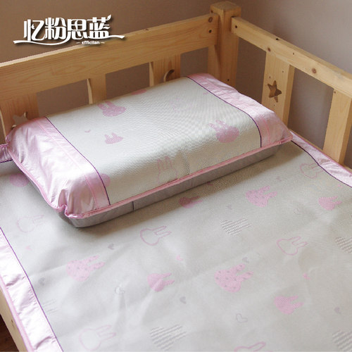 可水洗上下铺折叠带枕套冰丝凉席