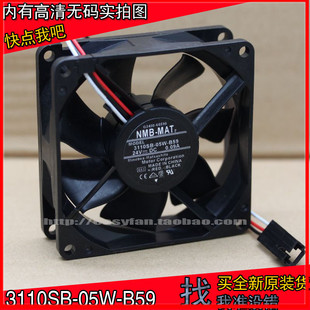 3110SB 05W B59 原装 24V MAT 8CM 0.09A变频器双滚珠风扇 NMB