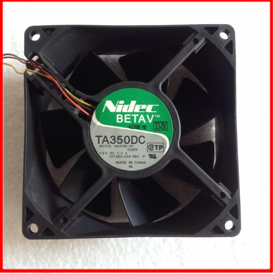 NIDEC 9cm 9038 TA350DC M34789-57 CQ4 12v 1A 大风量服务器风扇