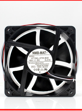NMB-MAT7 12038 12CM 4715KL-07W-B30 48V 0.21A 变频器直流风扇