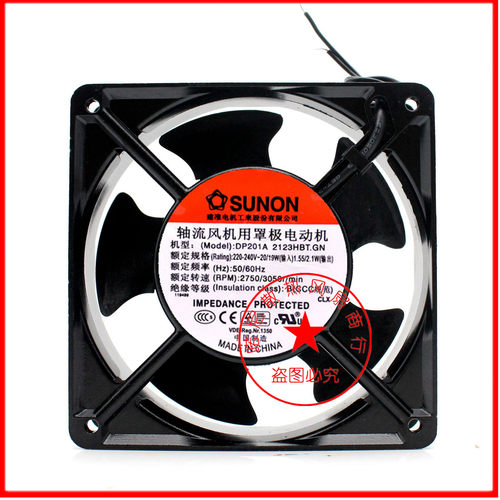 SUNON/建准 DP201A 2123HBT.GN 220V 12038 12CM 双滚珠机柜风扇
