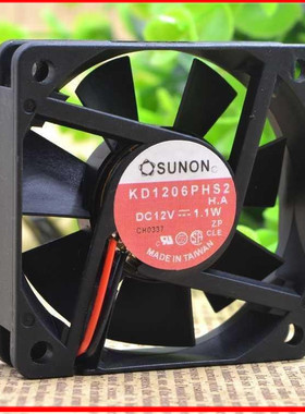 SUNON建准 KD1206PHS2 12V 1.1W 6CM 6015 超静音 机箱电源风扇