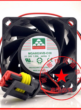 永立MAGIC MGA6024VB-O38 6038 24V风扇 1.20A 6CM变频器散热风扇