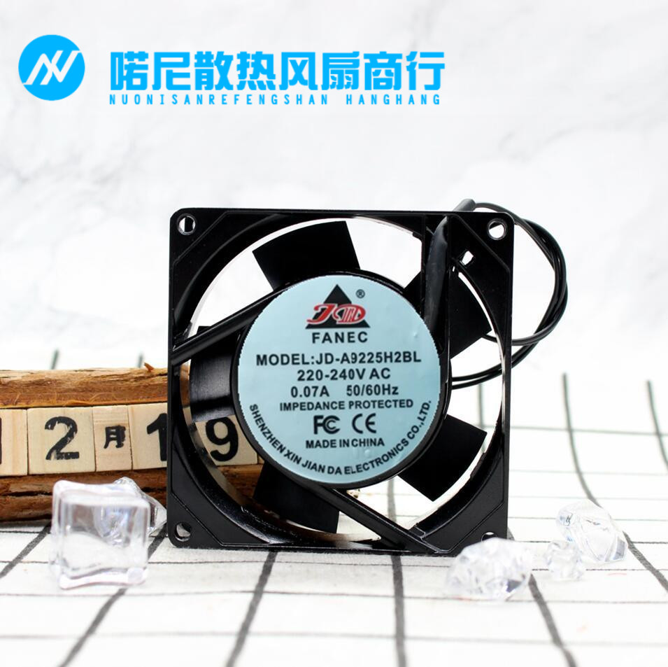 FANEC JD-A9225H2BL/H2SL/H1BL/H1SL 220V 9025 9CM散热风扇 110V