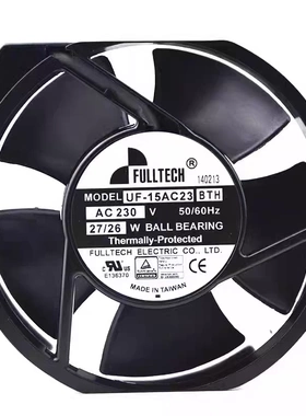 UF-15AC23BTH/BWH FULLTECH/原装福佑AC230V 26/27W轴流散热风扇