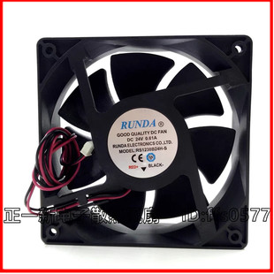 RS1238B24H 24V 0.61A 电焊机变频器风扇 佳士315 0.80A RUNDA