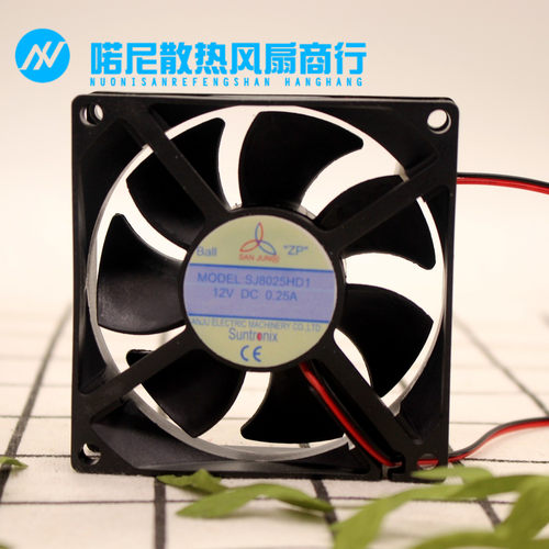 SJ8025HD1 台湾三巨 SJ8025HD2 8025 DC12V 24V滚珠 散热风机风扇