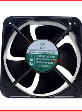 XNF轴流风机 XNF20060HA2-HB 230V 0.45A 65W工业排风扇 散热风机