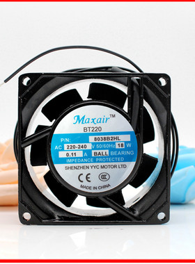 Maxair/BT220 8038B2HT 8038B2HL 8038B2H 220V 0.11A 8CM 风扇