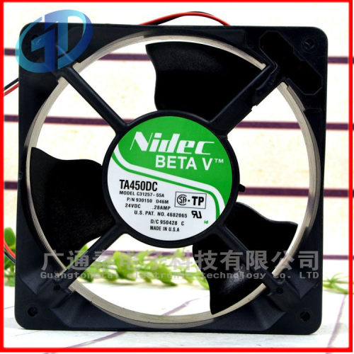 原装 Nidec TA450DC B/C31257-16A/55A 12CM 24V 0.28A 散热风扇