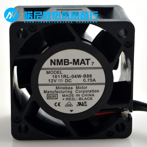 原装NMB 4028 0.75A 4CM 1611RL-04W-B86 双滚珠 大风量暴力风扇