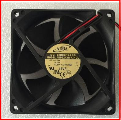 AD0924XB-A71GL 24V 0.25A 原装正品ADDA 92*92*25双滚珠轴流风扇