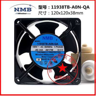 11938TB-A0N-QA -00 AC100V 20/17W原装正品NMB 铝框进口设备风扇