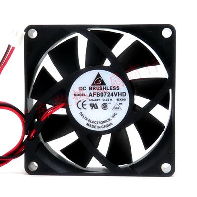 喏尼 AFB0724VHD 24V 0.27A 7CM 7020 双滚珠变频器散热风扇