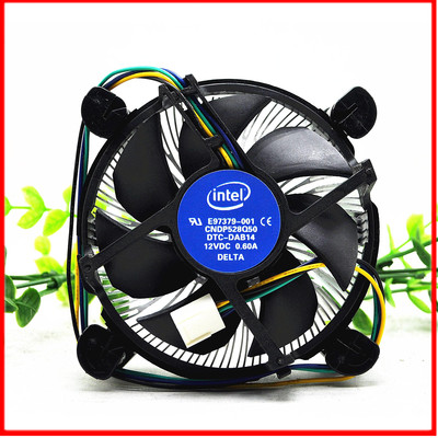 正品Intel英特尔 E97379-001 1155/1150/1156 四针线温控 CPU风扇
