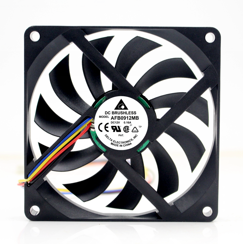 全新喏尼风扇AFB0912MB 9CM 9015 12V 0.16A双滚珠 三线