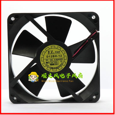 YaLn FAN 悦伦 12025 D12BH-12散热风扇DC12V 0.60A 12025