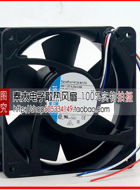 全新原装正品 ebmpapst 4134N/17X 散热风扇 24V 5.9W 12cm 3线