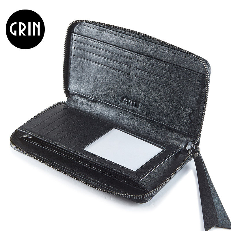 2020新款钱包男真皮防盗刷长款拉链牛皮钱夹商务男士包手拿包潮大