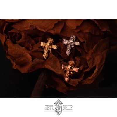 美国骷髅十字架专业穿孔珠宝