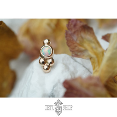 特土商店 Anatometal美国专业人体穿孔珠宝 MINERVA ENDS18K金