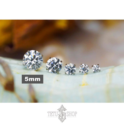 特土商店Anatometal美国人体穿孔首饰5mmTiffanyEnds钛耳钉耳饰