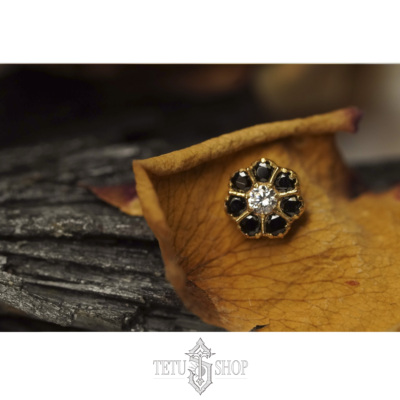 特土商店 Anatometal美国专业人体穿孔饰品 Gatsby Ends 18K金