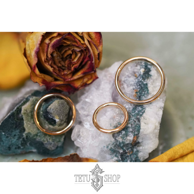 美国专业穿孔18K金耳环