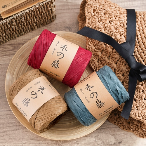 Плетеная летняя шапка ручной работы, сумка, крючок для вязания, лента, набор материалов, «сделай сам»