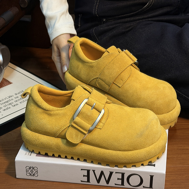 复古真皮大头面包鞋女厚底松糕丑萌勃肯鞋小个子内增高休闲乐福鞋,女鞋,勃肯鞋/软木鞋,淘宝优惠券,粉丝福利购,淘宝优惠卷