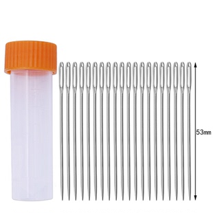 大眼尖头针皮革手工DIY手缝针不锈钢钢针 缝被子衣服针线 家用