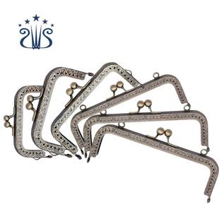 6.5cm至18cm 青古铜方形口金 压花大口金 无断孔包夹配件