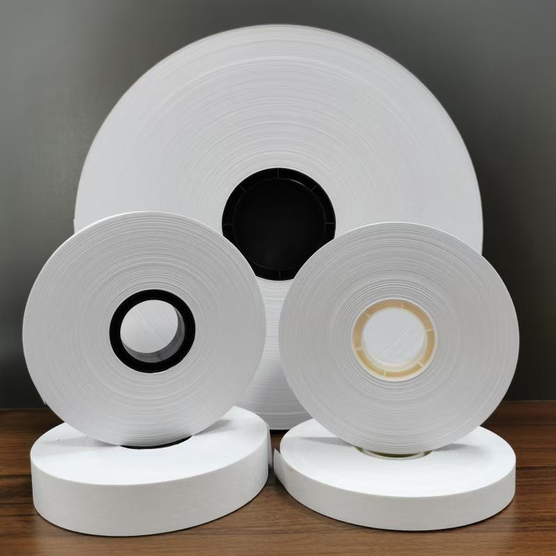 白色牛皮纸束带机捆扎机纸带打包纸胶带扎把机纸带进口牛皮纸束带