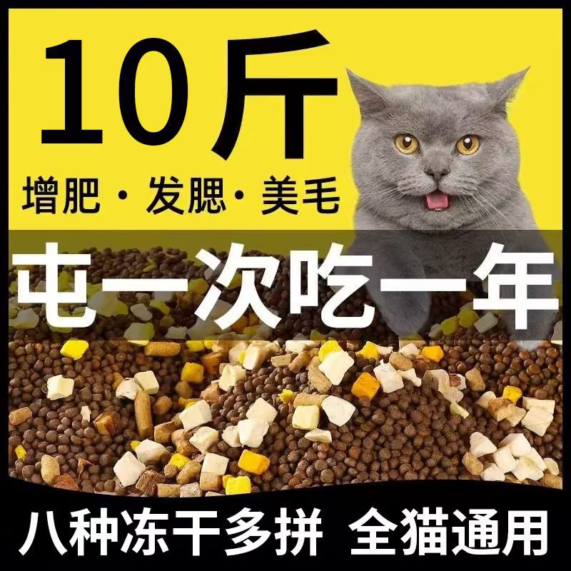 冻干猫粮增肥变胖成猫幼猫营养