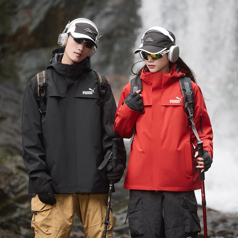 奥莱专区男女同款户外冲锋衣新款抓绒三合一外套男防风防水登山服