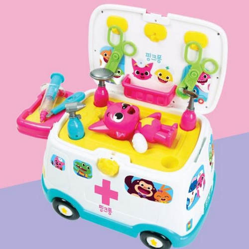 PINKFONG鲨鱼家族119救护车玩具