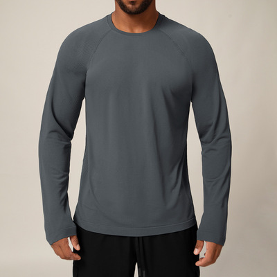 运动户外长袖t恤吸湿透气上衣