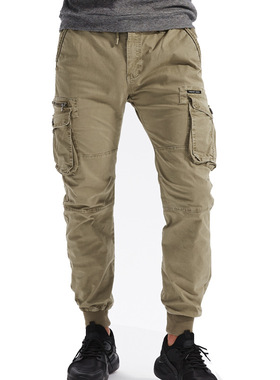 Men's pocket casual overalls欧美爆款街头男士口袋休闲裤工装裤