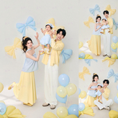 新款 亲子主题母女周岁早春小清新影楼拍照写真艺术照 儿童摄影服装