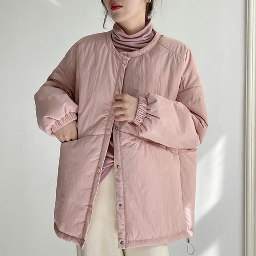 oversize轻薄羽绒棉衣夹棉外套