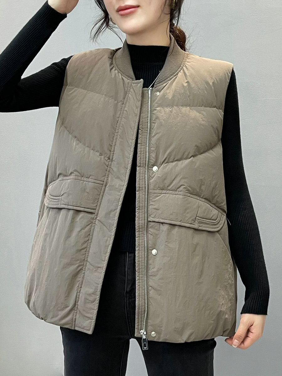 宽松欧货休闲羽绒棉马甲女
