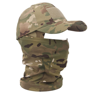 帽子鸭舌棒球帽 军迷战术迷彩头套一体户外骑行钓鱼防晒透气面罩